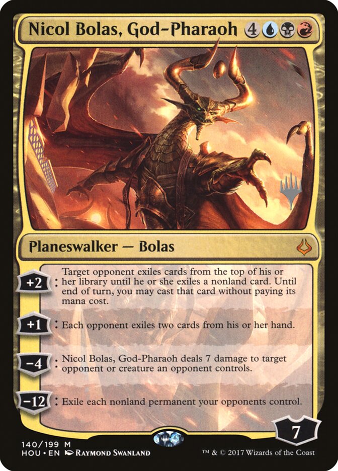 Nicol Bolas, God-Pharaoh (Promo Pack) [Hour of Devastation Promos] | KingTCG.ca