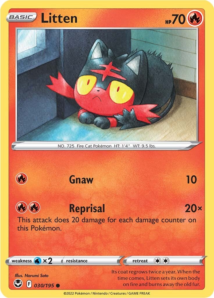 Litten (030/195) [Sword & Shield: Silver Tempest] | KingTCG.ca