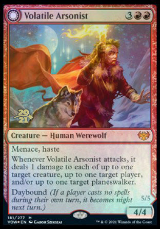 Volatile Arsonist // Dire-Strain Anarchist [Innistrad: Crimson Vow Prerelease Promos] | KingTCG.ca