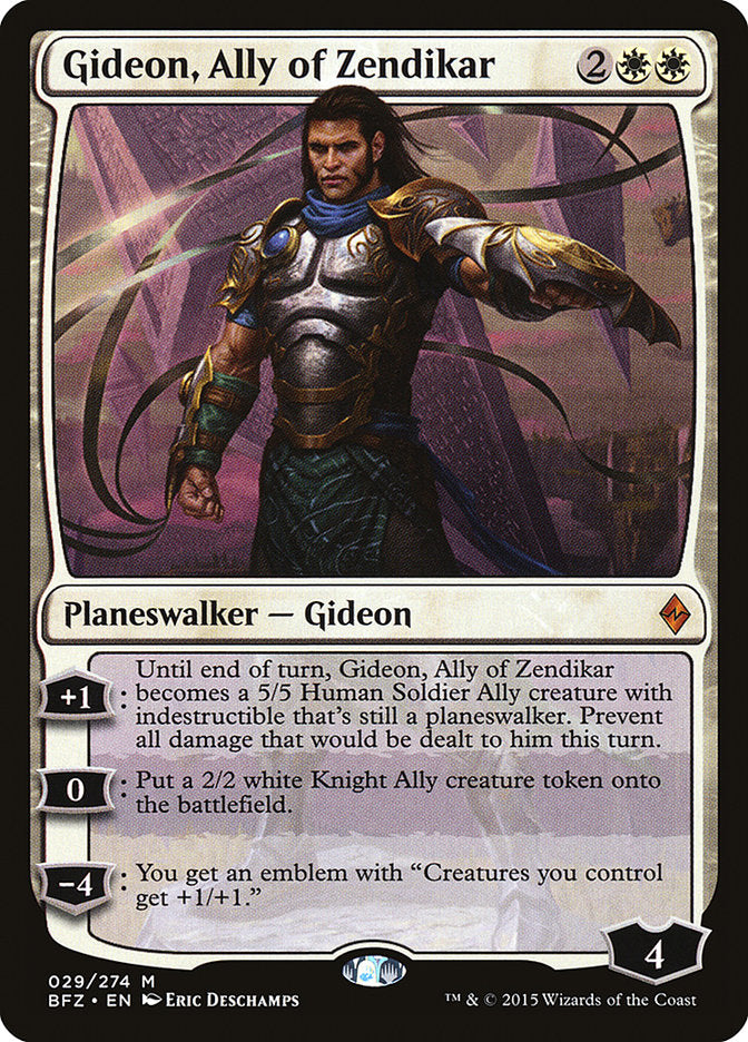 Gideon, Ally of Zendikar [Battle for Zendikar] | KingTCG.ca