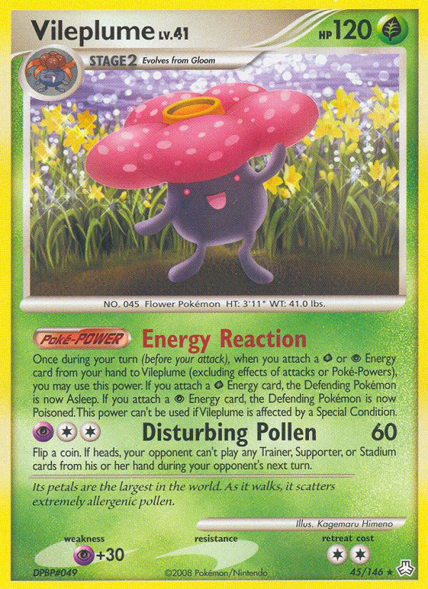 Vileplume (45/146) [Diamond & Pearl: Legends Awakened] | KingTCG.ca