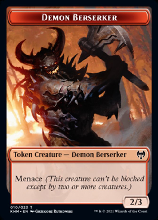 Demon Berserker Token [Kaldheim] | KingTCG.ca