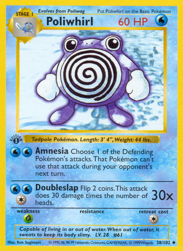 Poliwhirl (38/102) [Base Set 1st Edition] | KingTCG.ca