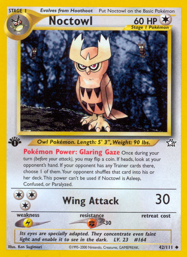 Noctowl (42/111) [Neo Genesis 1st Edition] | KingTCG.ca