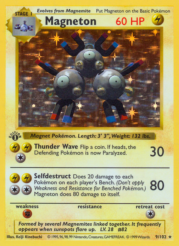 Magneton (9/102) [Base Set 1st Edition] | KingTCG.ca