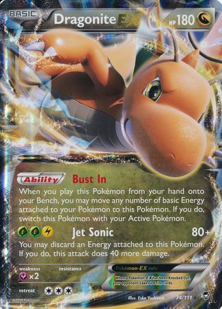 Dragonite EX (74/111) (Jumbo Card) [XY: Furious Fists] | KingTCG.ca