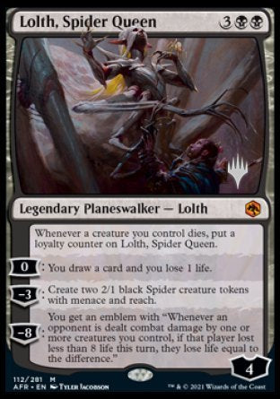 Lolth, Spider Queen (Promo Pack) [Dungeons & Dragons: Adventures in the Forgotten Realms Promos] | KingTCG.ca