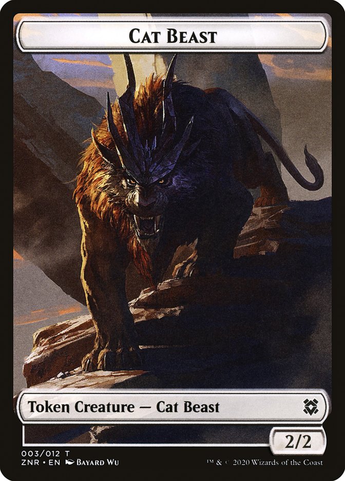 Cat Beast Token [Zendikar Rising] | KingTCG.ca