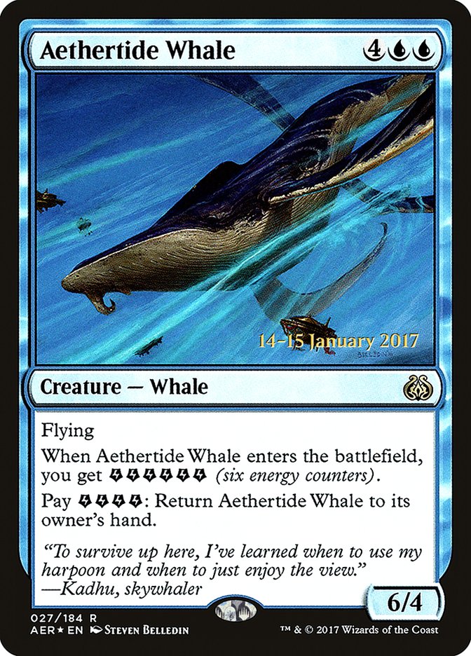 Aethertide Whale (Prerelease Promo) [Aether Revolt Prerelease Promos] | KingTCG.ca