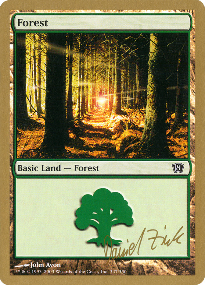 Forest (dz347) (Daniel Zink) [World Championship Decks 2003] | KingTCG.ca