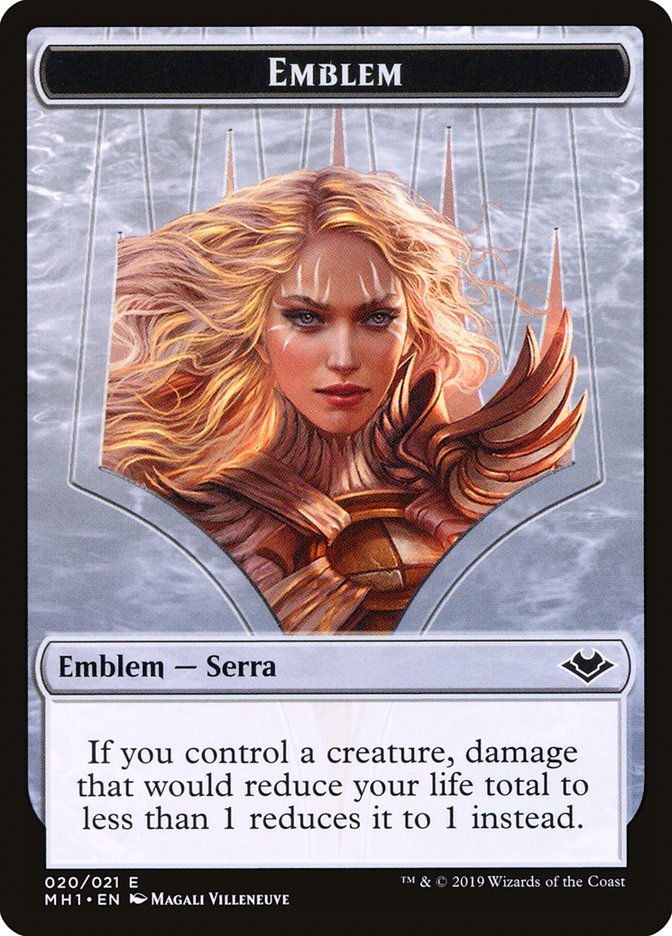 Serra the Benevolent Emblem [Modern Horizons Tokens] | KingTCG.ca