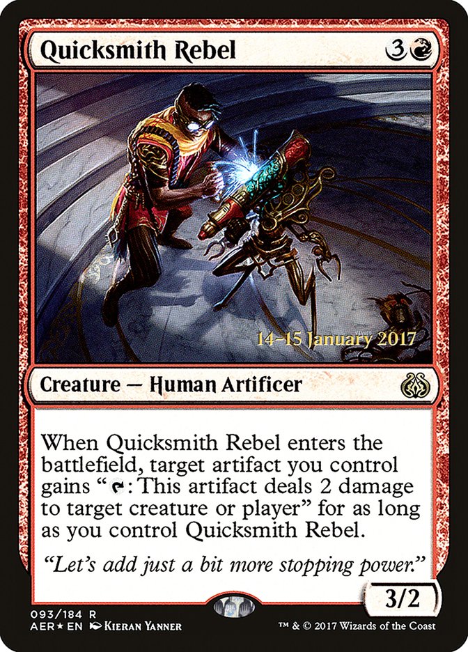 Quicksmith Rebel (Prerelease Promo) [Aether Revolt Prerelease Promos] | KingTCG.ca