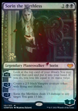 Sorin the Mirthless [Innistrad: Crimson Vow Prerelease Promos] | KingTCG.ca