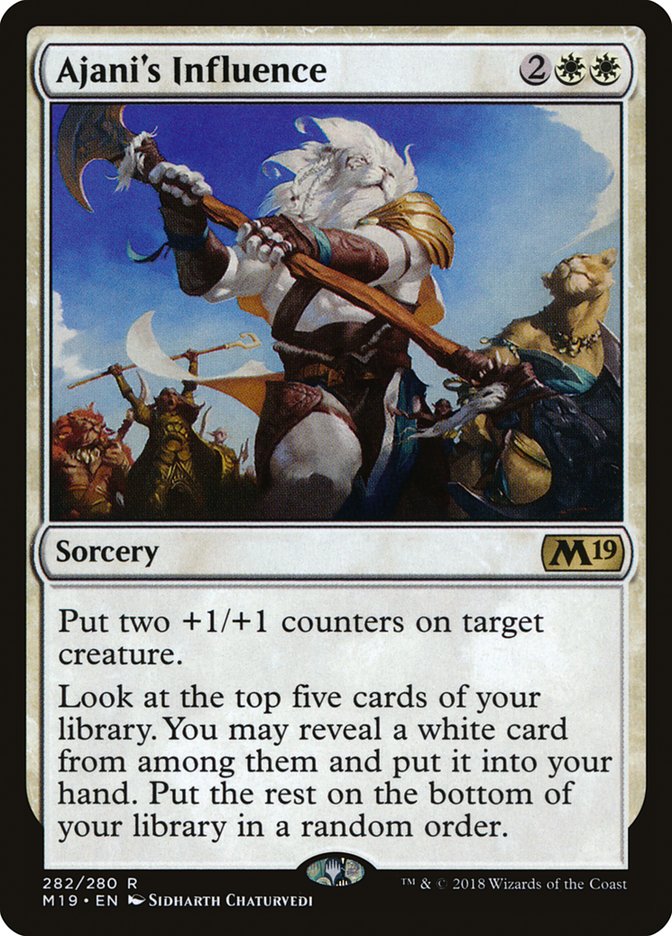 Ajani's Influence [Core Set 2019] | KingTCG.ca