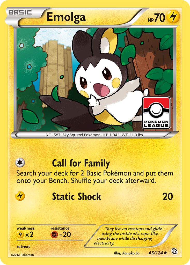 Emolga (45/124) [Black & White: Dragons Exalted] | KingTCG.ca