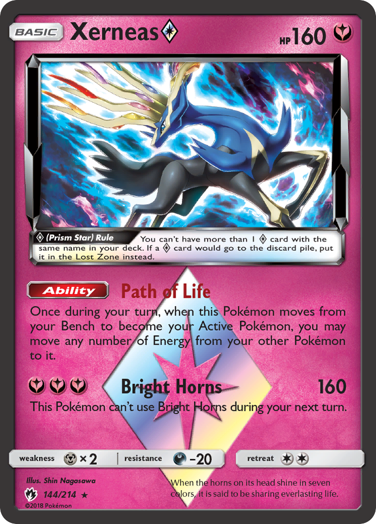 Xerneas (Prism Star) (144/214) [Sun & Moon: Lost Thunder] | KingTCG.ca