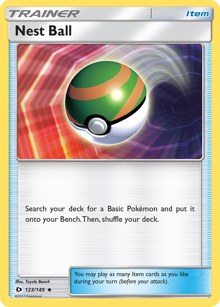 Nest Ball (123/149) [Sun & Moon: Base Set] | KingTCG.ca