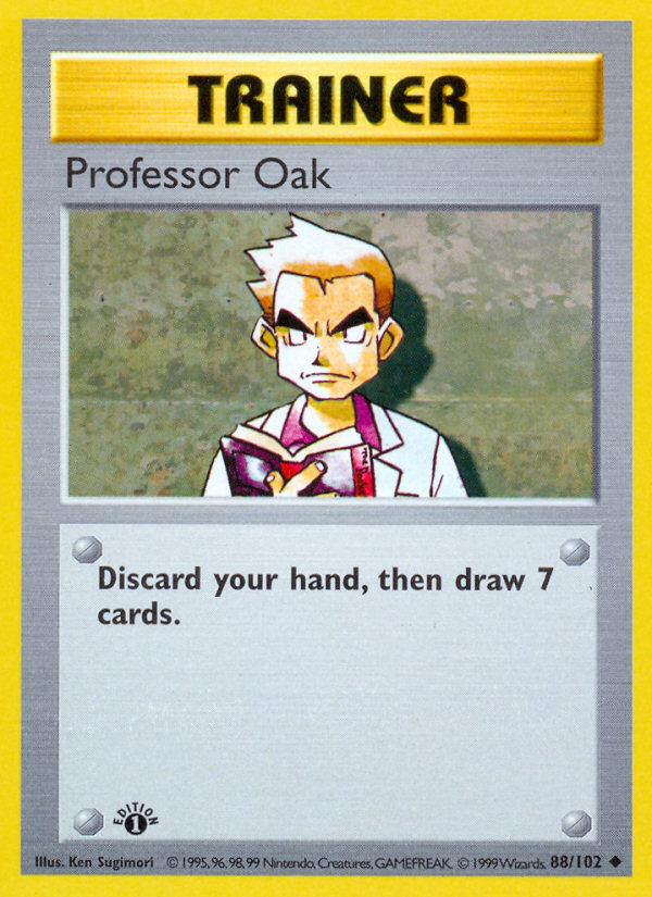 Professor Oak (88/102) [Base Set 1st Edition] | KingTCG.ca