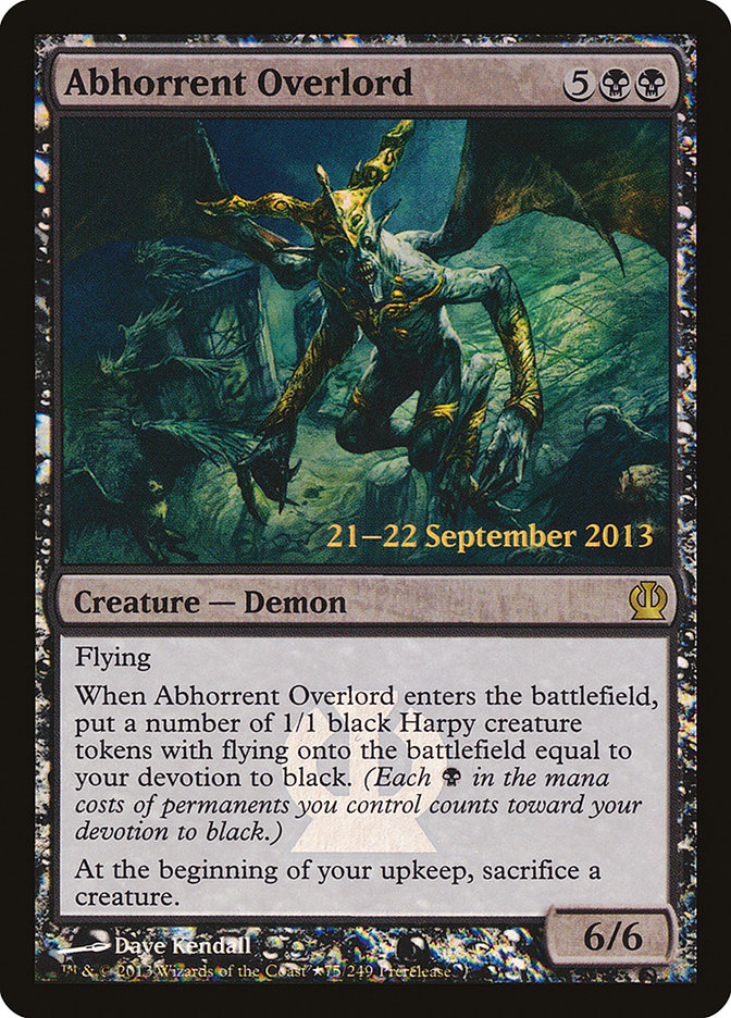 Abhorrent Overlord [Theros Promos] | KingTCG.ca