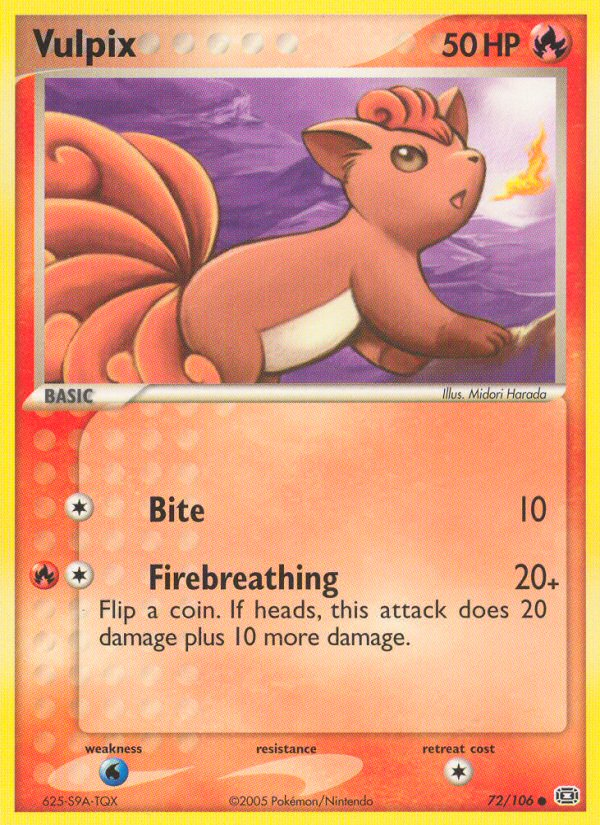 Vulpix (72/106) [EX: Emerald] | KingTCG.ca