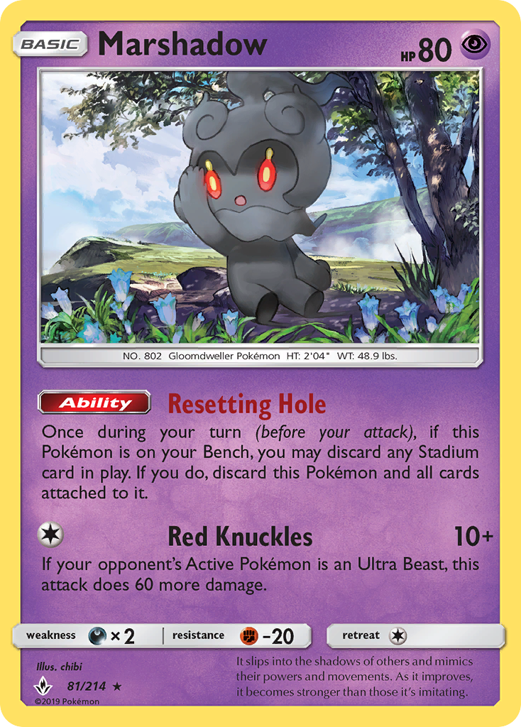 Marshadow (81/214) [Sun & Moon: Unbroken Bonds] | KingTCG.ca