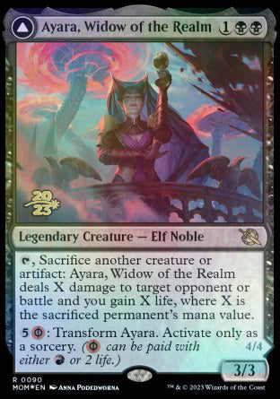 Ayara, Widow of the Realm // Ayara, Furnace Queen [March of the Machine Prerelease Promos] | KingTCG.ca