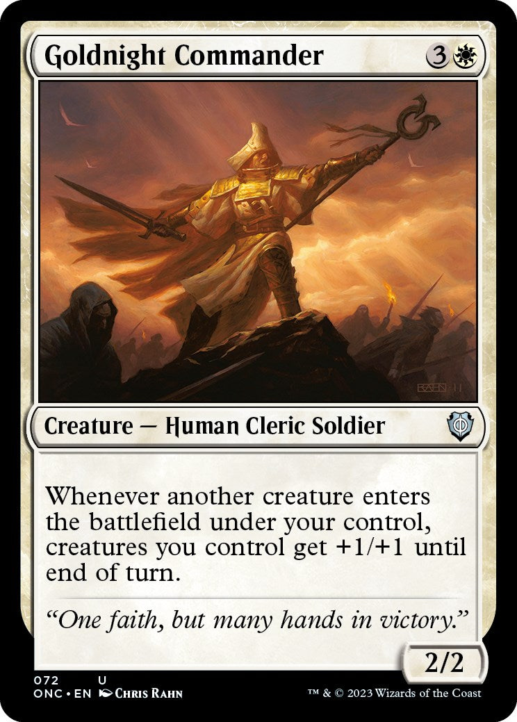 Goldnight Commander [Phyrexia: All Will Be One Commander] | KingTCG.ca