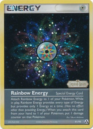 Rainbow Energy (81/92) (Stamped) [EX: Legend Maker] | KingTCG.ca