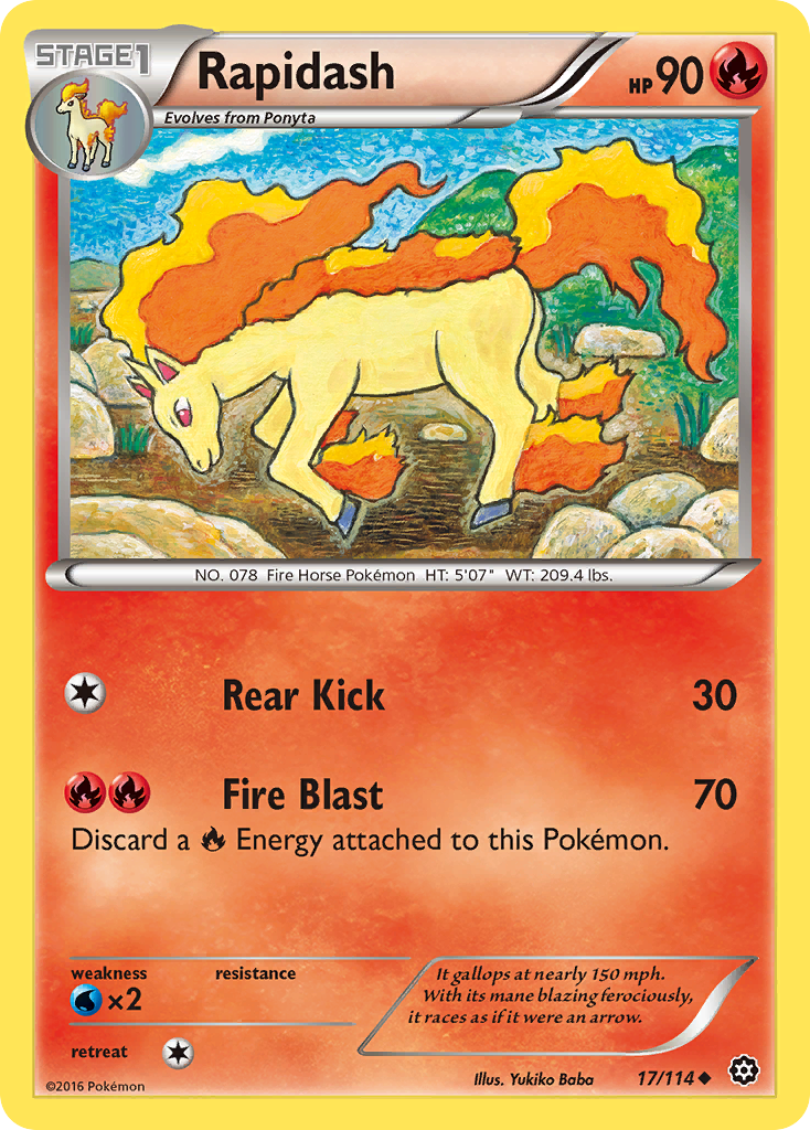 Rapidash (17/114) [XY: Steam Siege] | KingTCG.ca