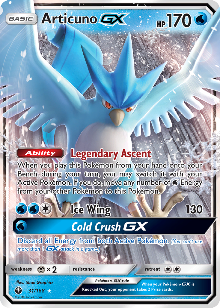 Articuno GX (31/168) [Sun & Moon: Celestial Storm] | KingTCG.ca