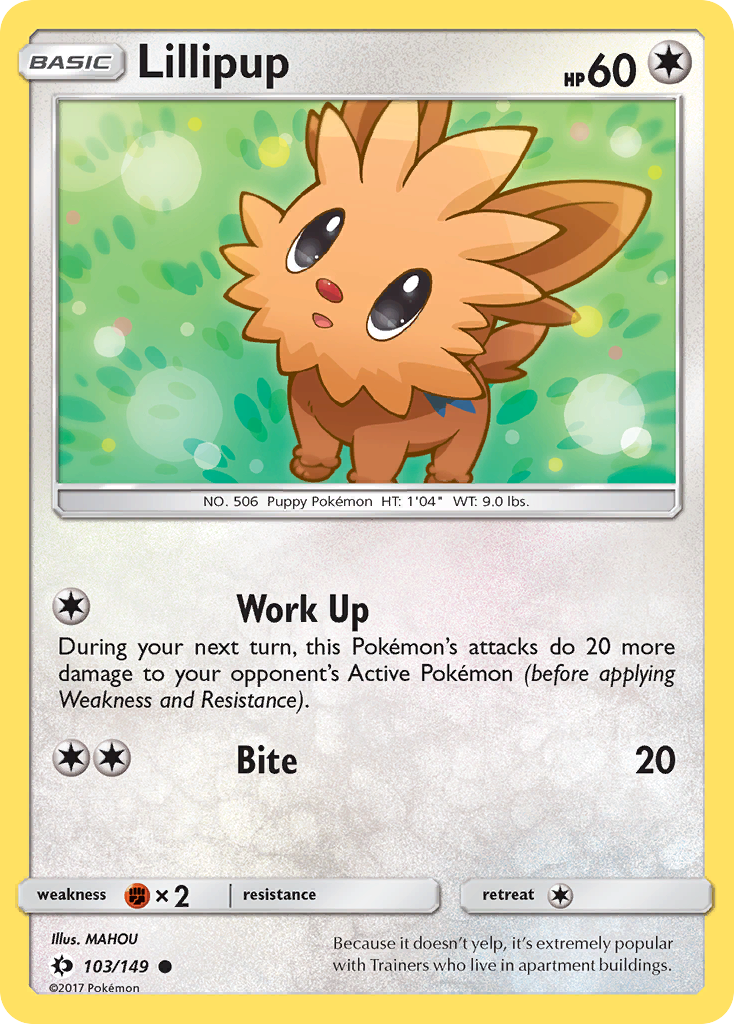 Lillipup (103/149) [Sun & Moon: Base Set] | KingTCG.ca