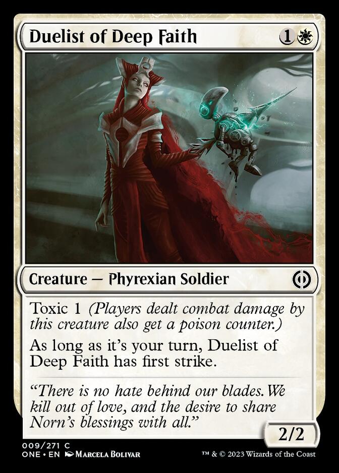 Duelist of Deep Faith [Phyrexia: All Will Be One] | KingTCG.ca