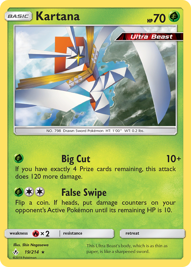 Kartana (19/214) [Sun & Moon: Unbroken Bonds] | KingTCG.ca