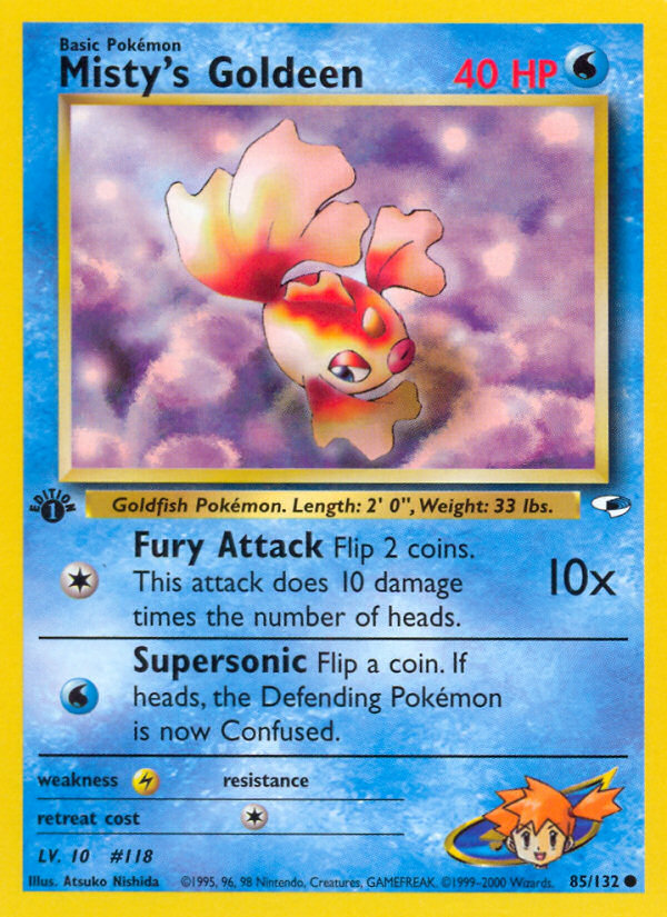 Misty's Goldeen (85/132) [Gym Heroes 1st Edition] | KingTCG.ca