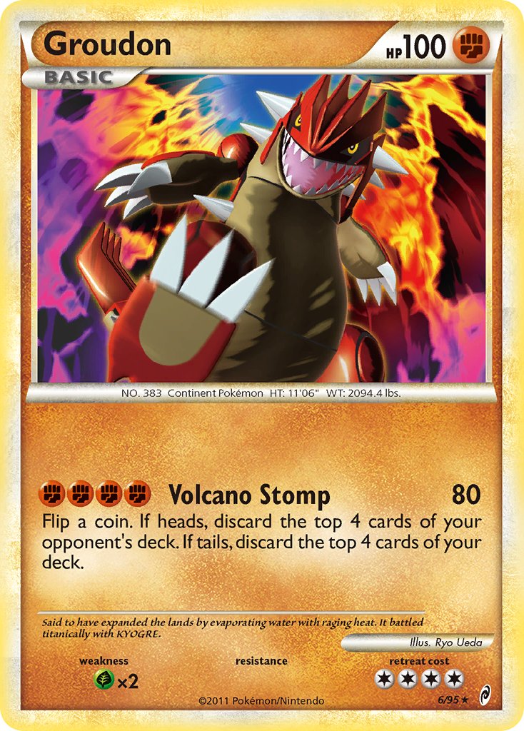 Groudon (6/95) (Theme Deck Exclusive) [HeartGold & SoulSilver: Call of Legends] | KingTCG.ca