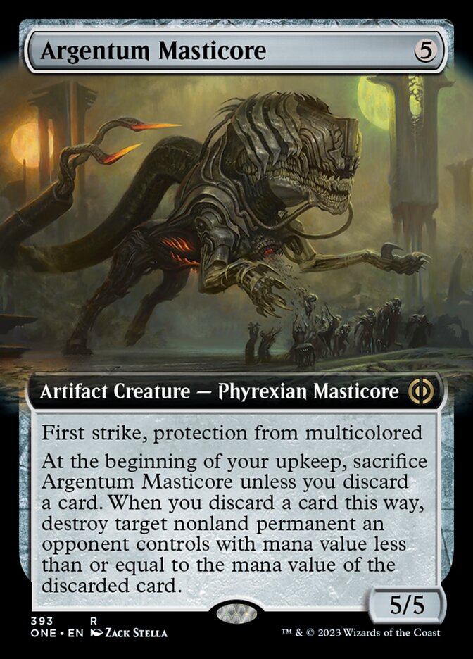 Argentum Masticore (Extended Art) [Phyrexia: All Will Be One] | KingTCG.ca