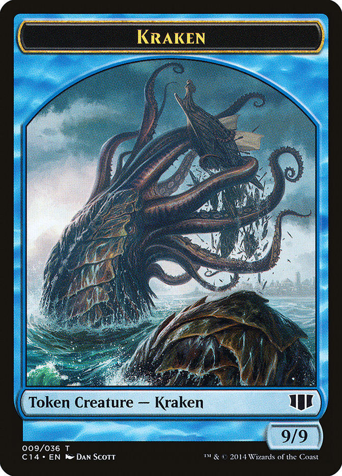 Kraken // Zombie (011/036) Double-sided Token [Commander 2014 Tokens] | KingTCG.ca