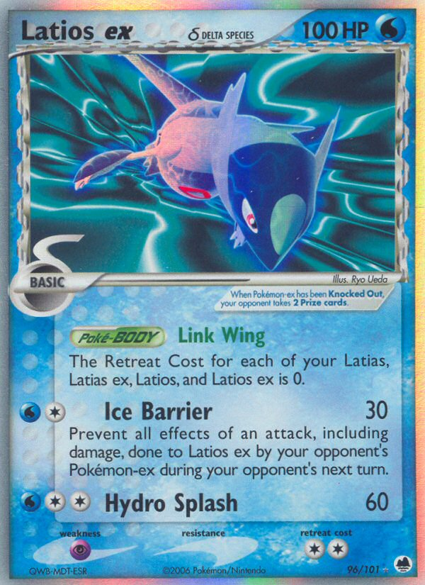 Latios ex (96/101) (Delta Species) [EX: Dragon Frontiers] | KingTCG.ca