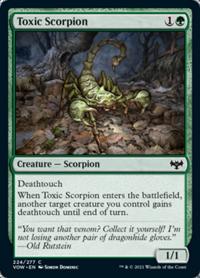 Toxic Scorpion [Innistrad: Crimson Vow] | KingTCG.ca