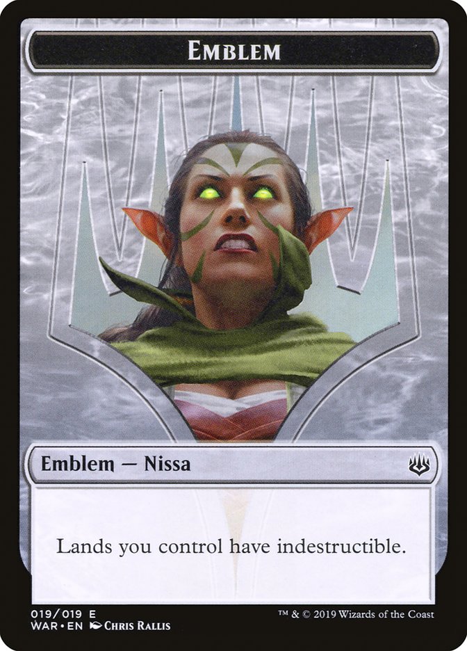 Nissa, Who Shakes the World Emblem [War of the Spark Tokens] | KingTCG.ca