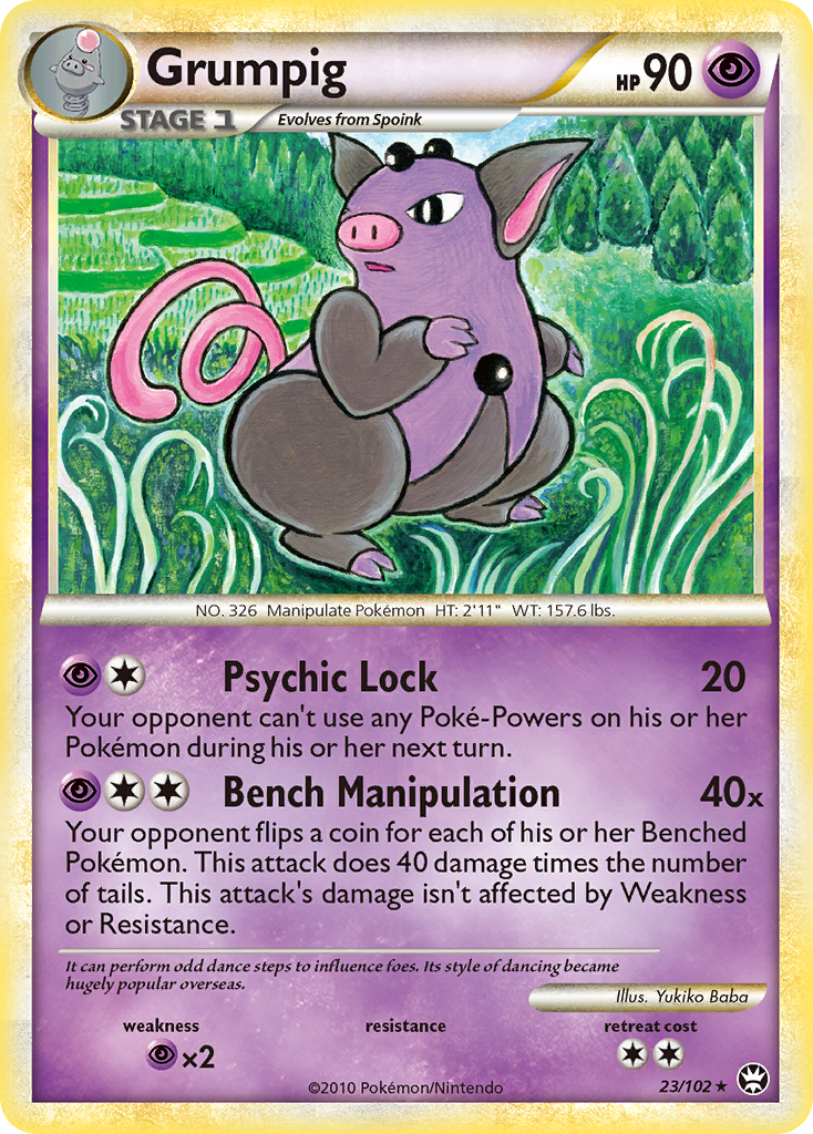 Grumpig (23/102) [HeartGold & SoulSilver: Triumphant] | KingTCG.ca