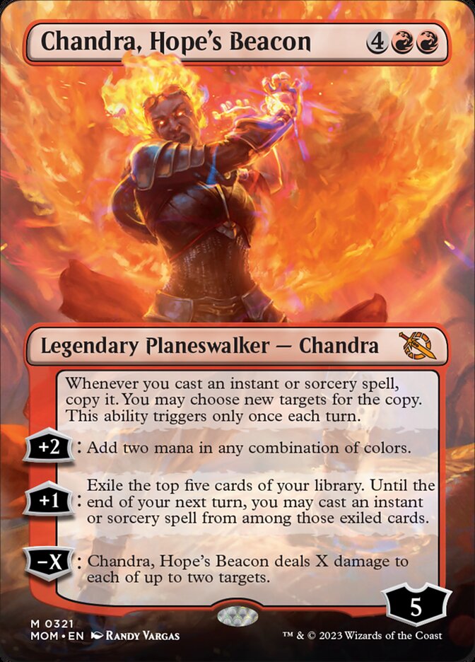 Chandra, Hope's Beacon (Borderless Alternate Art) [March of the Machine] | KingTCG.ca