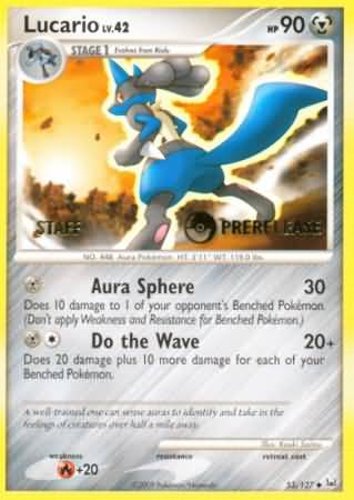 Lucario (53/127) (Staff Prerelease Promo) [Diamond & Pearl: Black Star Promos] | KingTCG.ca