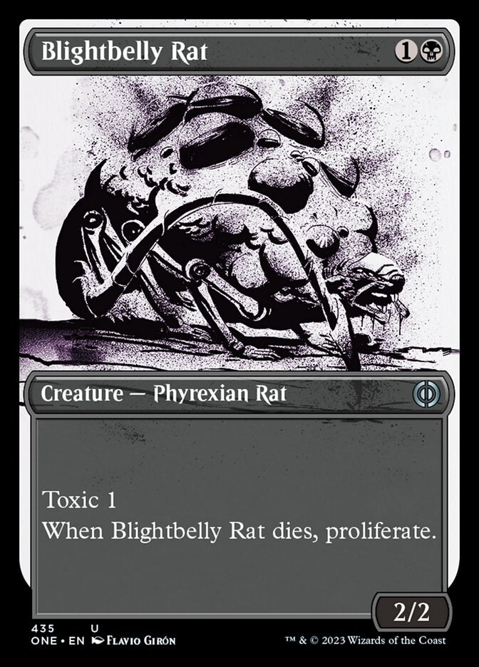 Blightbelly Rat (Showcase Ichor Step-and-Compleat Foil) [Phyrexia: All Will Be One] | KingTCG.ca