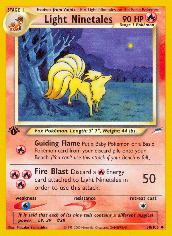 Light Ninetales (50/105) [Neo Destiny 1st Edition] | KingTCG.ca