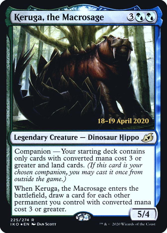 Keruga, the Macrosage  [Ikoria: Lair of Behemoths Prerelease Promos] | KingTCG.ca