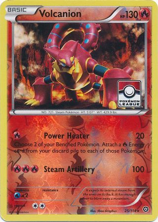 Volcanion (25/114) (League Promo) [XY: Steam Siege] | KingTCG.ca