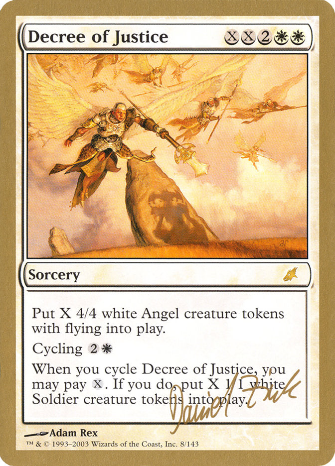 Decree of Justice (Daniel Zink) [World Championship Decks 2003] | KingTCG.ca