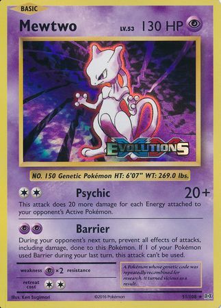 Mewtwo (XY Evolutions Prerelease) (51/108) [XY: Black Star Promos] | KingTCG.ca