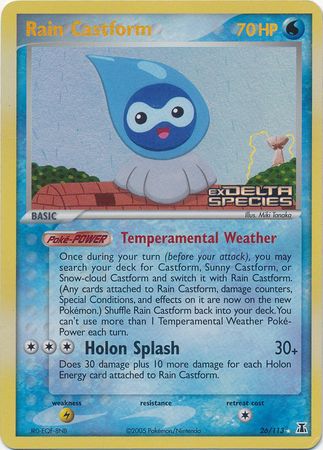 Rain Castform (26/113) (Stamped) [EX: Delta Species] | KingTCG.ca